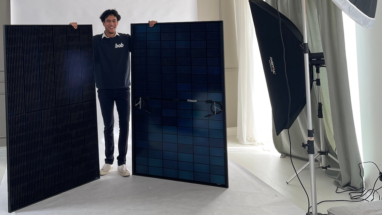 Breaking | Introducing Bob Bifacial solar panels.